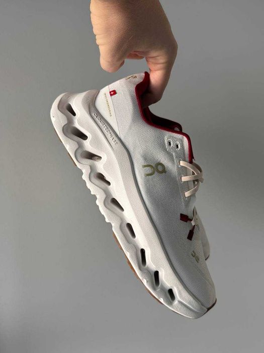 Кросівки ON Running Cloudtilt Pearl Ivory White Red | кроси ОН Раннінг Клаудтільт Пірл Айворі білого кольору