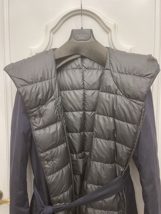 MAX MARA piękny płaszcz puchowy dwustronny