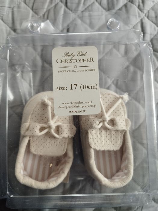 Buciki dziecięce chrzest niemowlęce