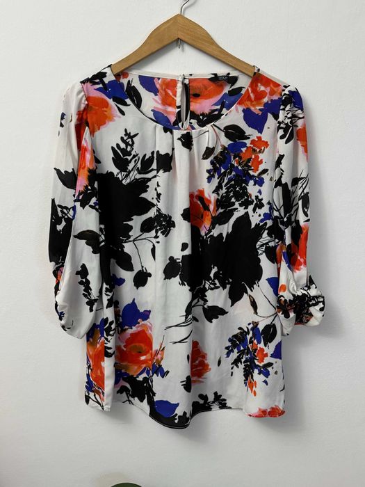 Bluzka w kwiaty bluzeczka floral print FF 38 M