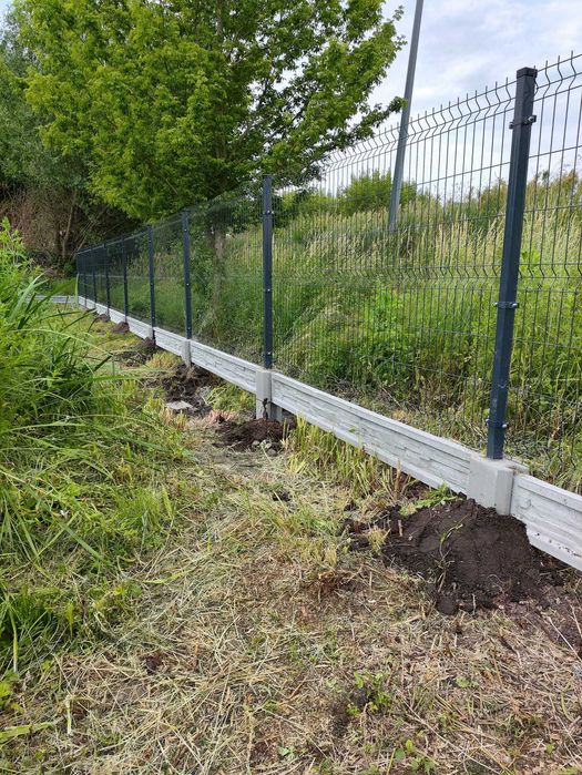 Ogrodzenie panelowe, panel 3d 123 cm, podmurówka, płot, bramy, furtki