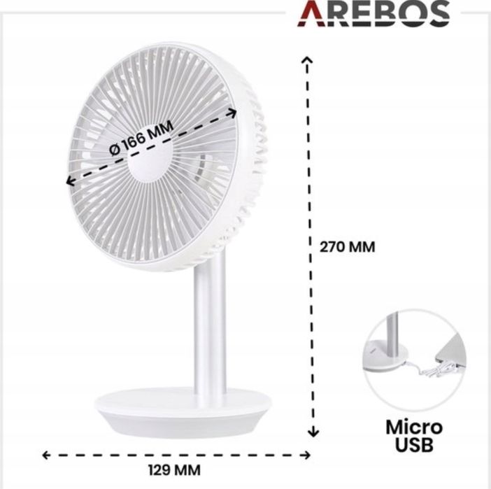 Wentylator stołowy Arebos
