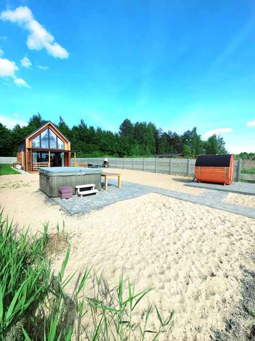 Domek nad jeziorem,JACUZZI I SAUNA,własna linia brzegowa