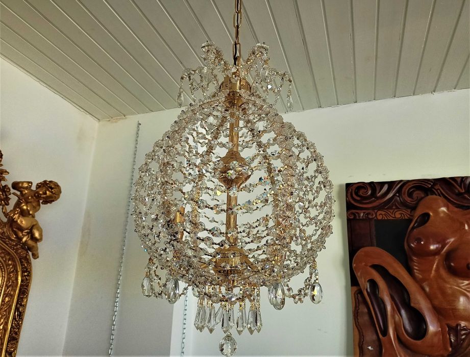 Lustre Cristal 3 Lâmpadas