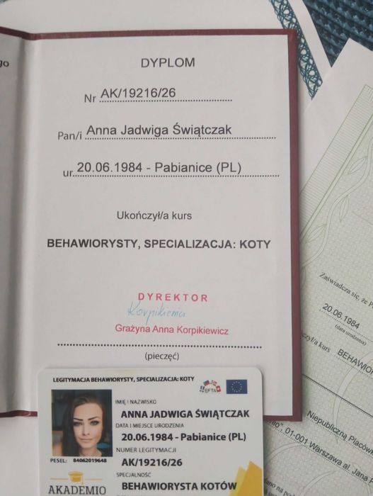 Behawiorysta psów i kotów