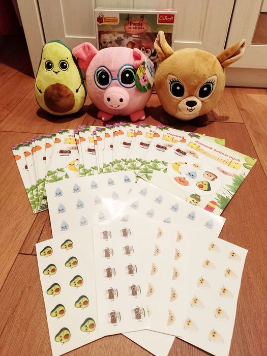 Zestaw rzeczy z Biedronki pluszaki puzzle + Gratis!