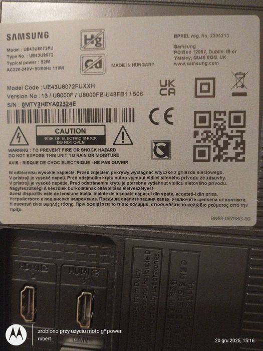 Telewizor Samsung 43" nowy