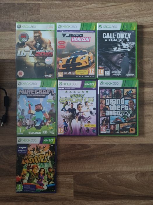 Xbox 360 + Kinect + gry