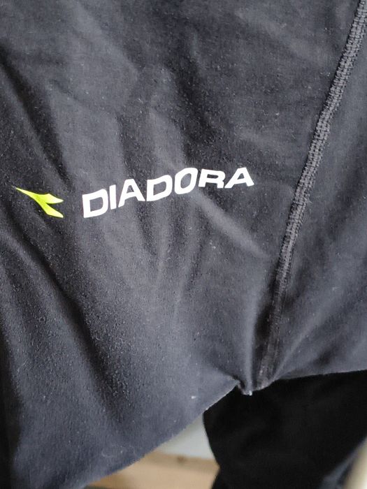 Leginsy rowerowe z wkładką, na szelkach Diadora rozmiar L