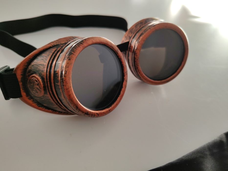 Gogle The Deacon Whisky | Stylowe Okulary Steampunk Cosplay Kolekcjonerskie