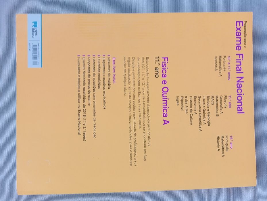 Preparação para o exame final nacional Fìsica e Química A 11° ano