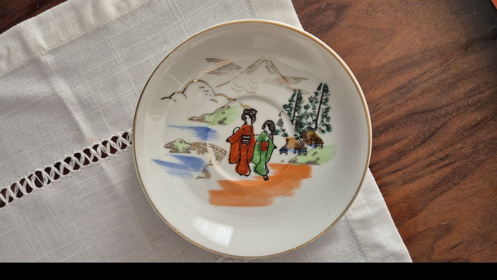 Conjunto de chá em porcelana fina Japão
