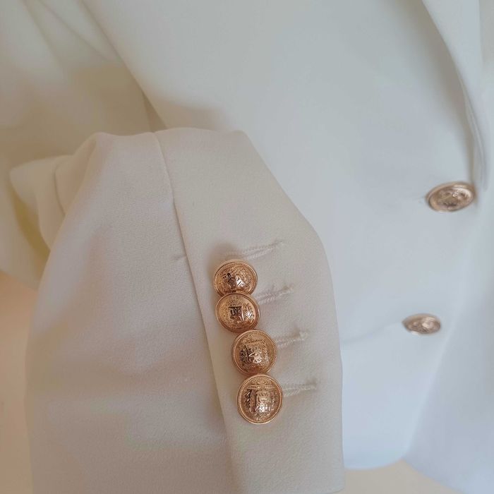 NA-KD bialy żakiet oversize r.36