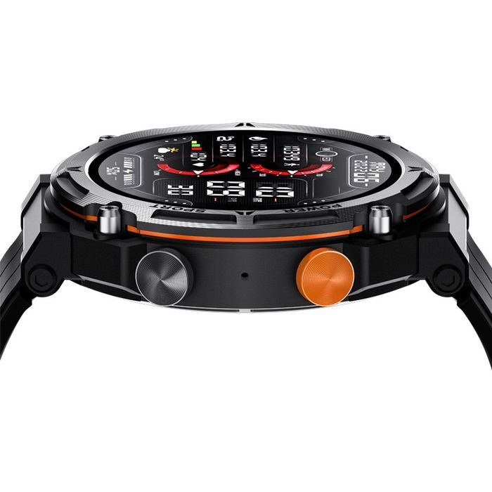 smartwatch veltori vt130-1 czarny pasek silikonowy