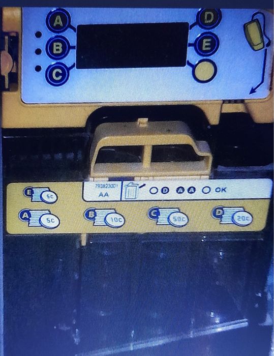 Cassete moedas Mei Cashflow