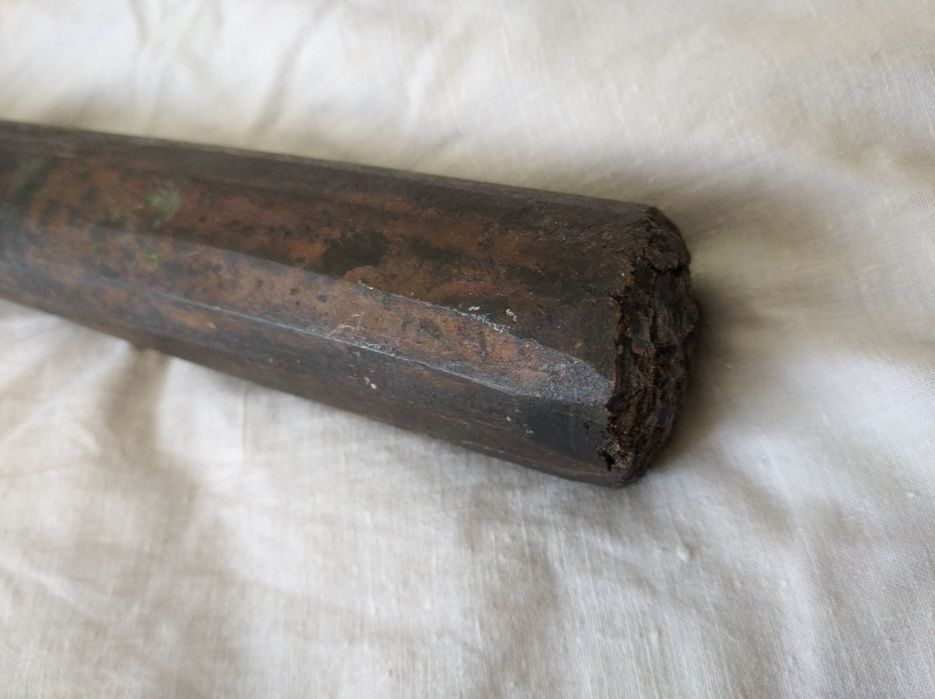 Прут мідний  кований вага 4,9 кг