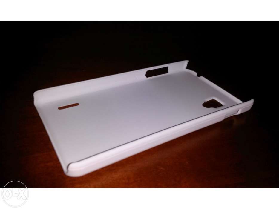 Lg maximo g e975 - 2 capas branca Rigida e silicone encarnada