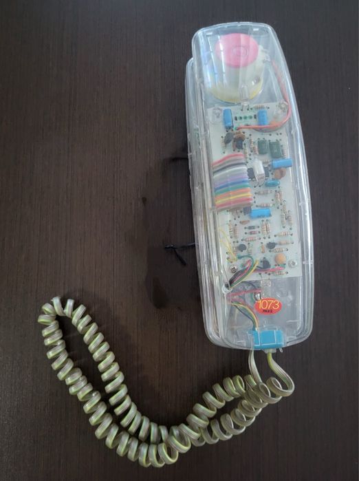 Telefone transparente anos 90