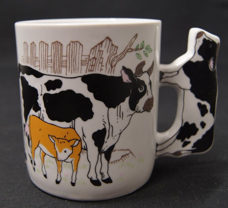 Kubek Porcelana Sandra Rich krowa z cielaczkiem