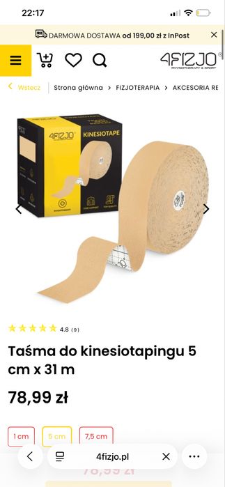 Taśma do kinezjotejpingu/tejpy