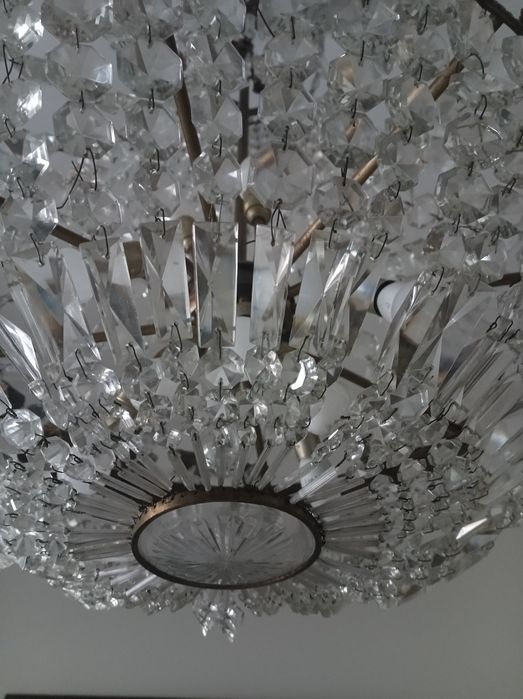 Lustre meio cristal433902563561328642