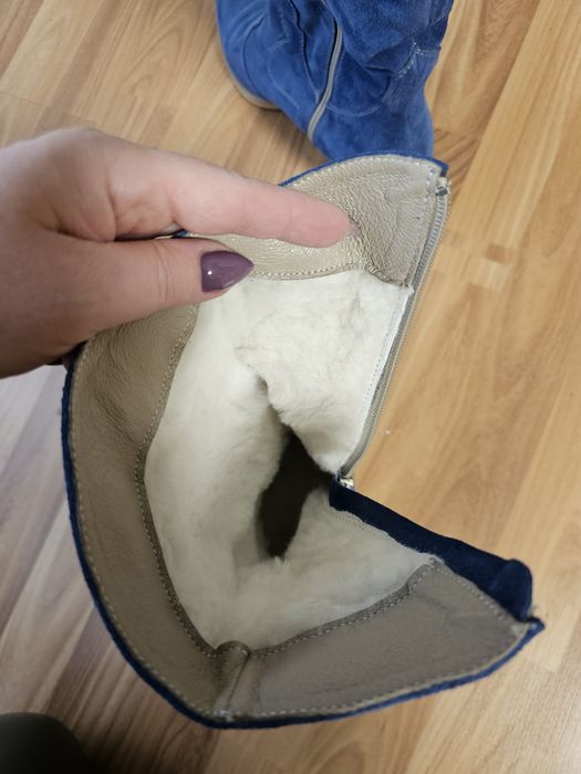 Козачки замшеві на цегейці р 40