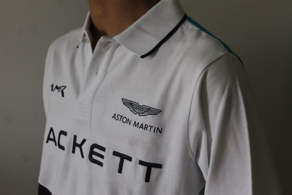 Polo Branco Aston Martin X Hackett