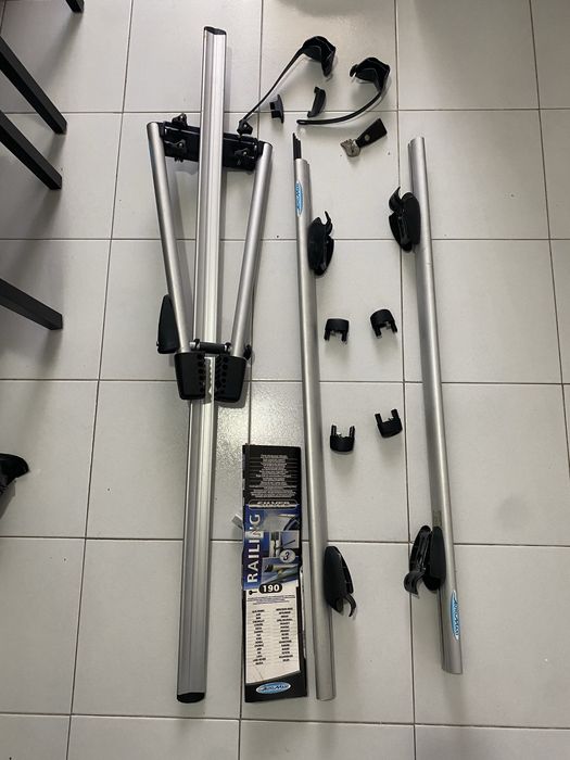 Barras Tejadilho Alumínio AutoMaxi + Suporte Bicicleta (Com Chave)