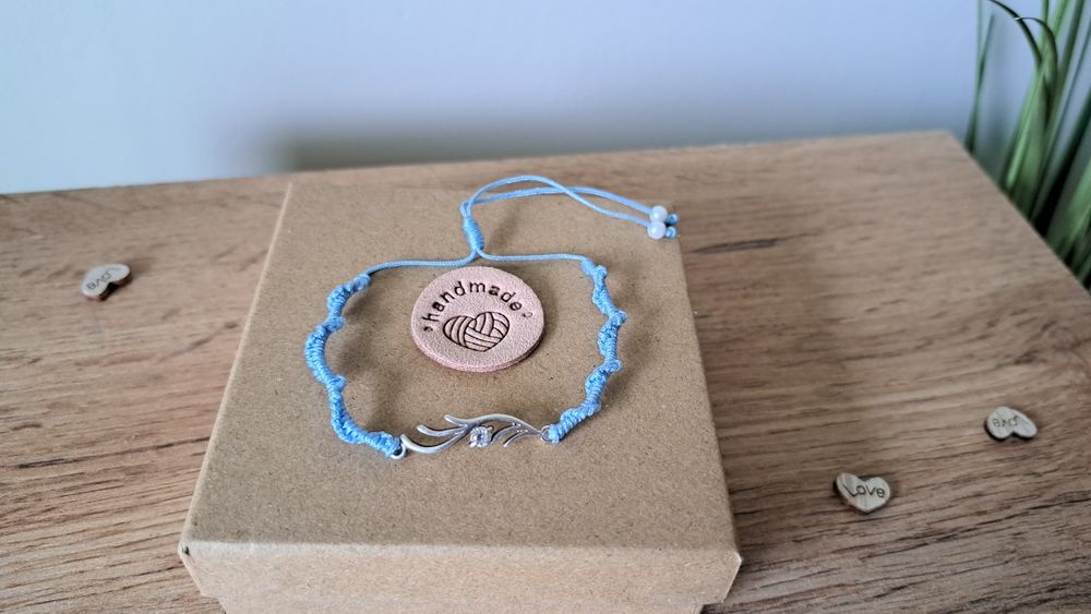 Bransoletka pleciona srebro Markama