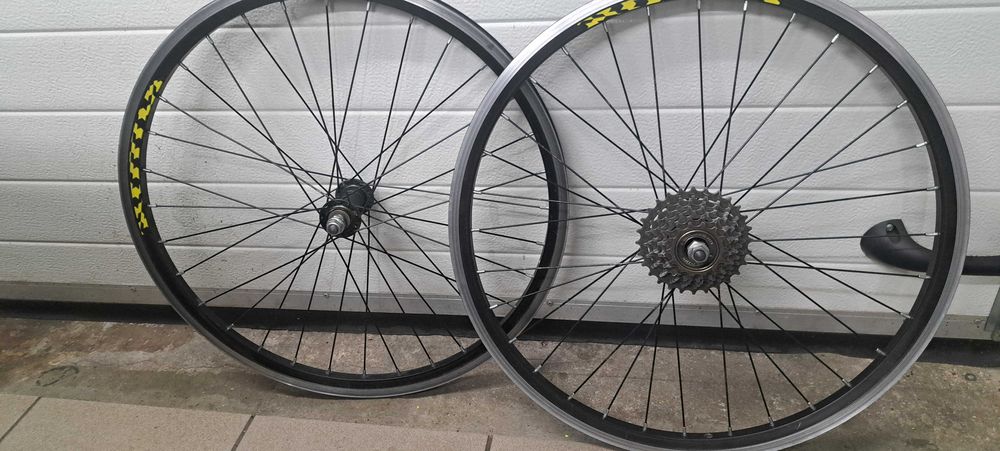 kpl Koła KROSS  24" cale czarne  v-brake MTB Kross tył + przód