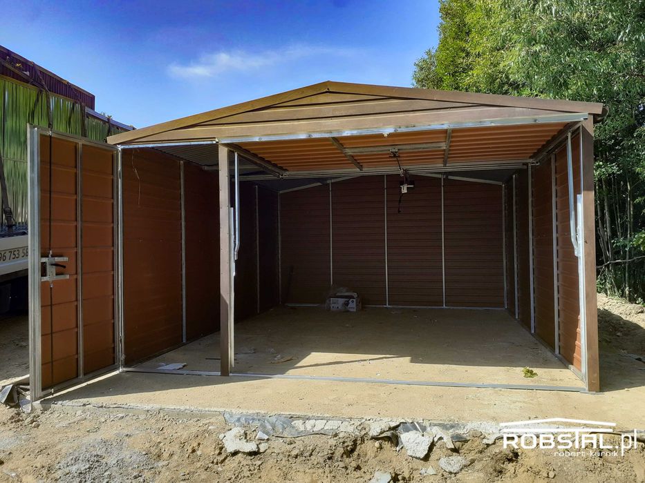Garaż drewnopodobny 4x5m, PREMIUM - montaż Gratis!