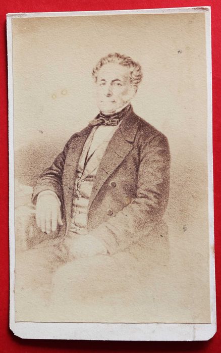 Rodrigo da Fonseca Magalhães CDV de gravura ou litografia