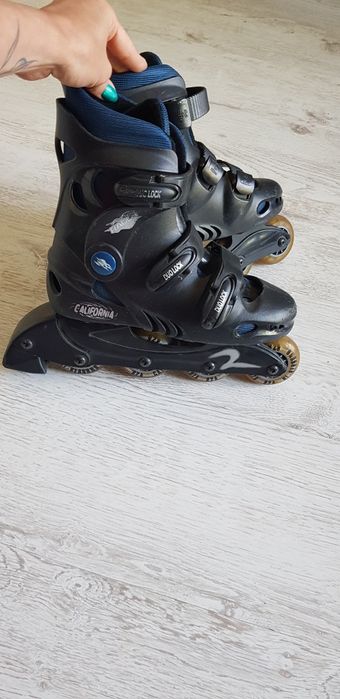 Łyżworolki rolki roz.36 czarne