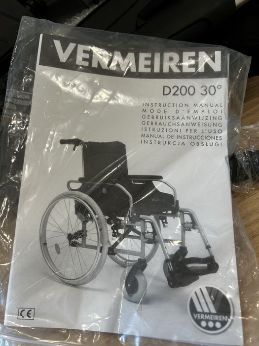 Nowy wózek  inwalidzki vermeiren D200 30