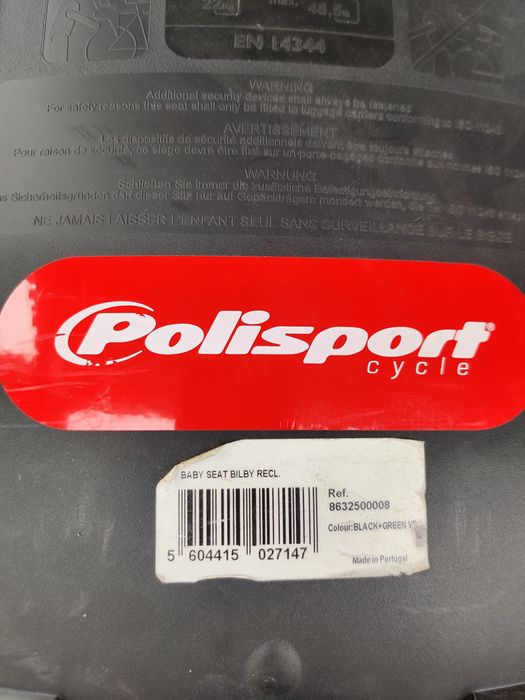 Fotelik rowerowy regulowany Polisport