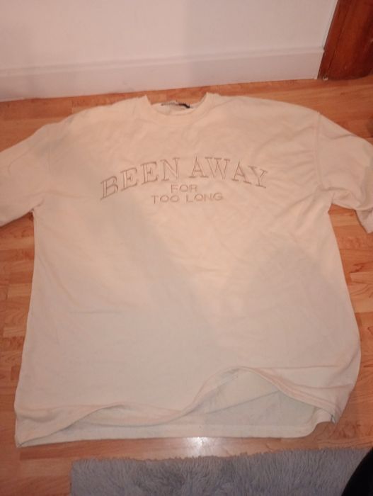 żółty t-shirtz h&m