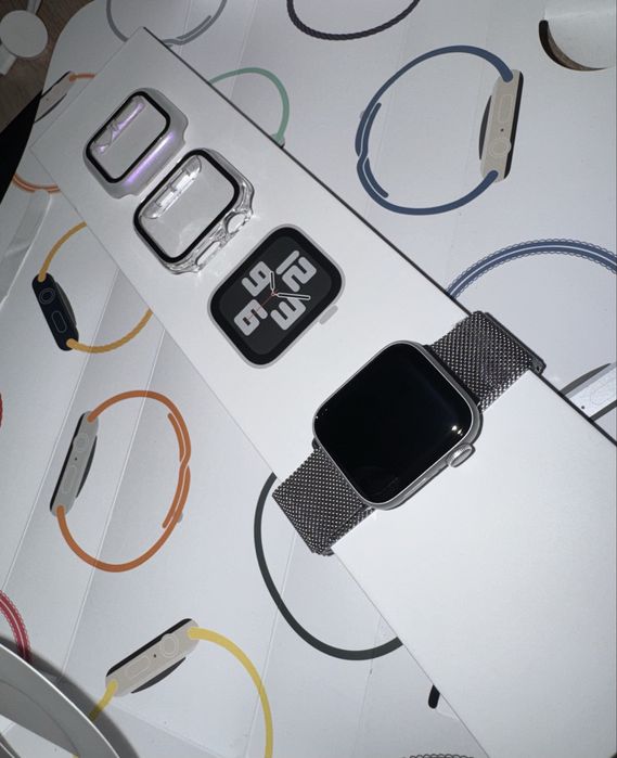 Apple Watch SE 2. generacji 40mm GPS Silver (Stan Idealny, Bateria 94%) FULL ZESTAW