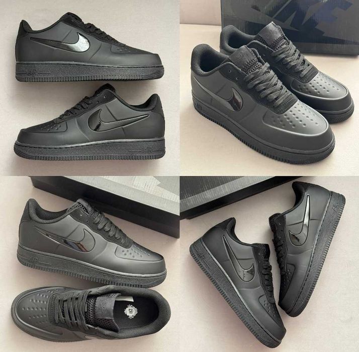 Мужские кроссовки Nike Air Force 1 Foamposite Black 40-45 Новинка! Топ