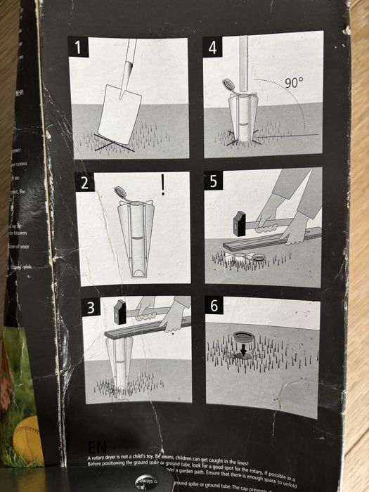 BRABANTIA - Mocowanie suszarki do wbicia w ziemię. Nowa.