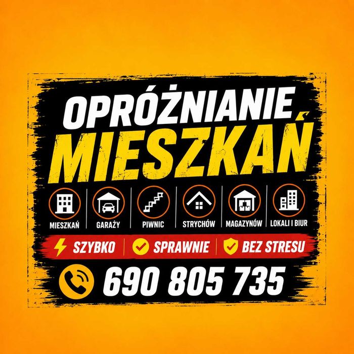 Wywóz mebli Świebodzice | Opróżnianie domów | Piwnice | Garaże | Altany