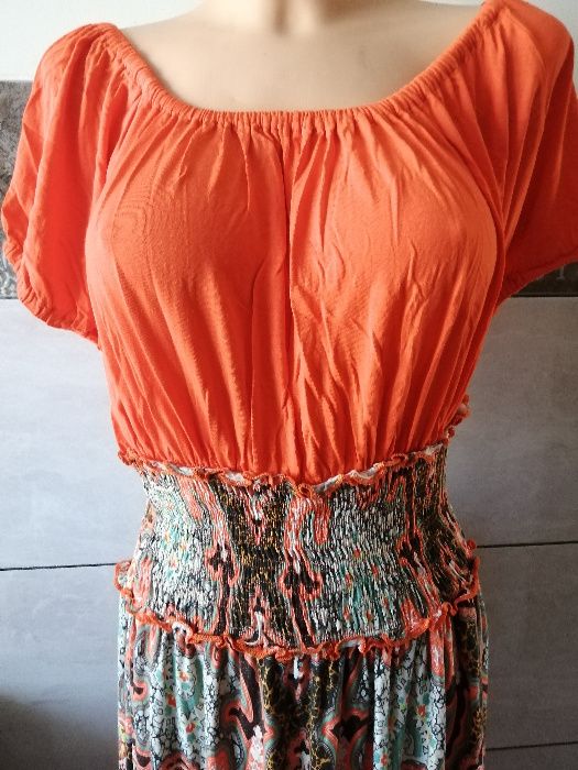 Piękna letnia sukienka Mango roz. L-XL