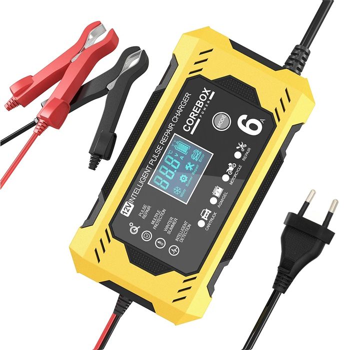 Carregador de bateria inteligente 12V carros motos  H-6CS NOVO