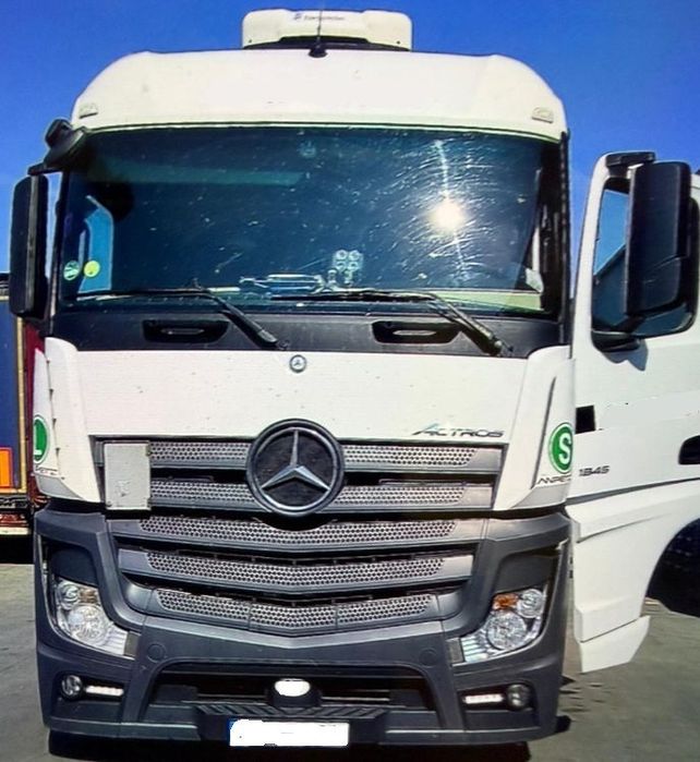 Mercedes-Benz ACTROS 1845 SPACE AUTOMAT RETARDER STANDKLIMA SPOJLERY WEBASTO LODÓWKA 2xALUTANK 700000km EURO 6 LOW DECK MEGA 2016 ŁADNY  2xAlutank Automat Retarder Standklima Spojlery Euro 6 2016 Ładny