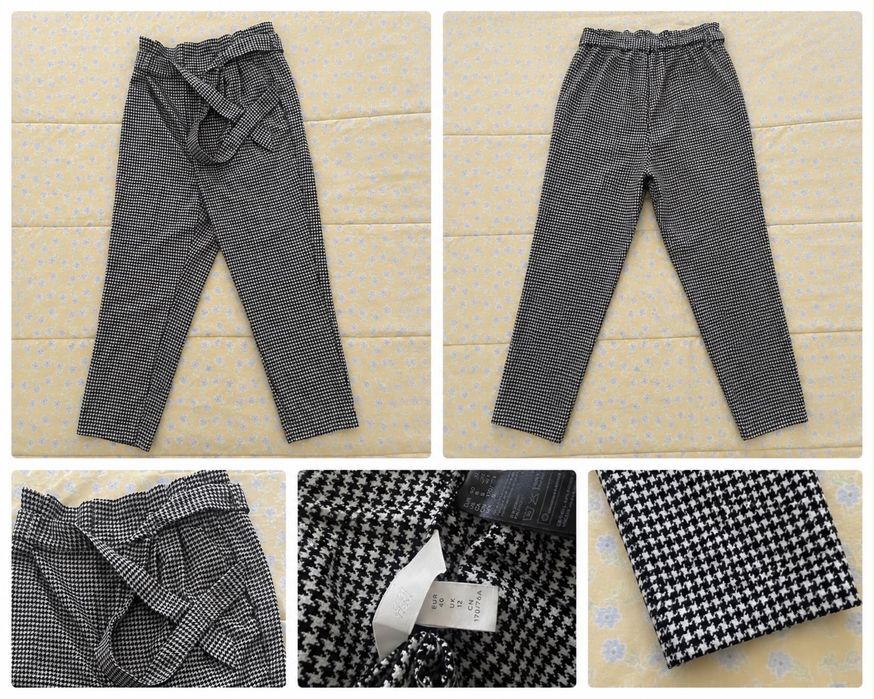 Calças pied-de-poule H&M