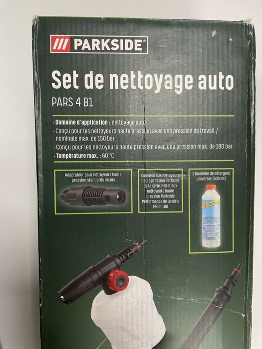Набор для чистки авто на мойку высокого давл. 150bar (4 элем.)PARKSIDE