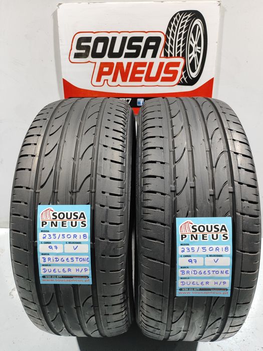 2 pneus semi novos 235-50R18 Bridgestone - Entrega grátis