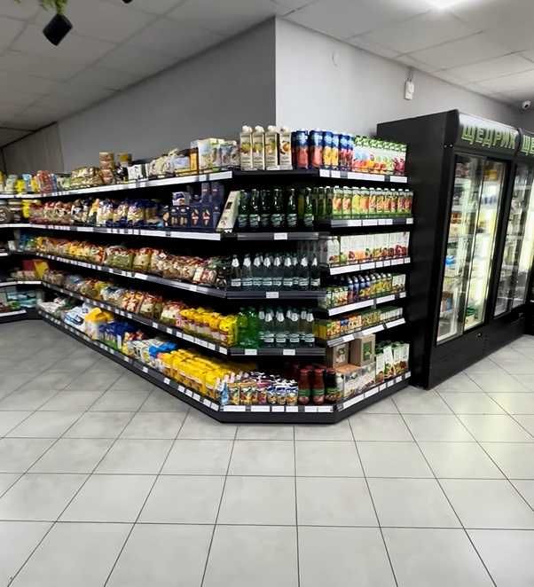 Торговые стеллажи. Касса прилавок. торговое оборудование. Витрины