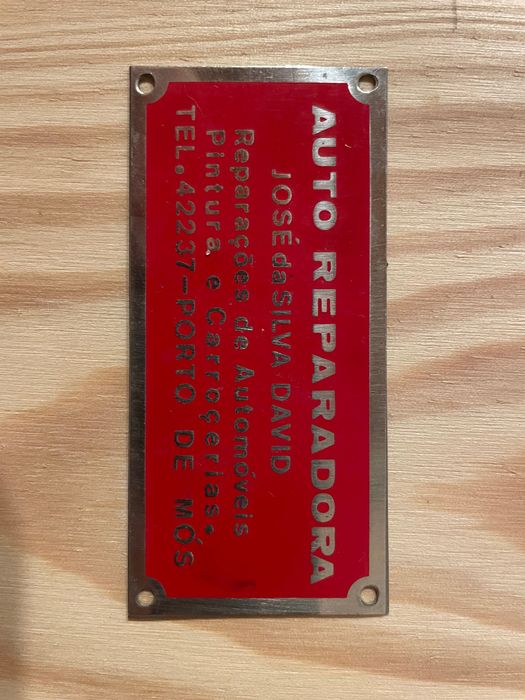 Publicidade Auto Reparadora em chapa