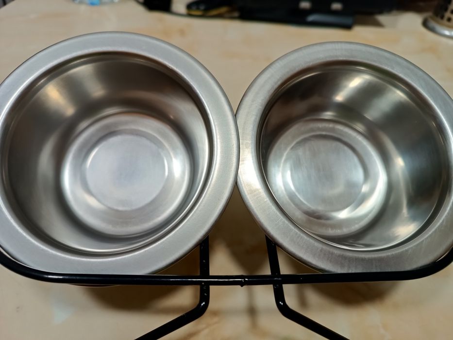 Миски сталеві на підставці для собаки або кішки Trixie 24830 0,2л/10см