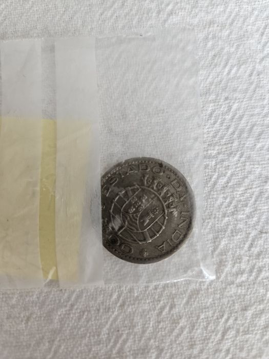Moeda india portuguesa 1 escudo 1958
